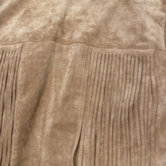 NWOT- BCBG FAUX SUEDE FRINGE BOLERO JACKET - Picture 5 of 5